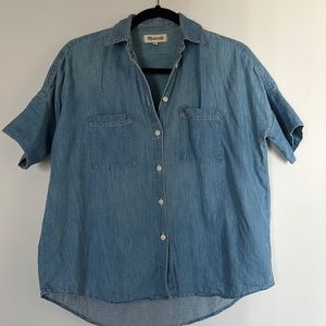 Madewell Central Drapey Shirt Chambray